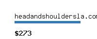 headandshouldersla.com Website value calculator