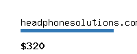 headphonesolutions.com Website value calculator