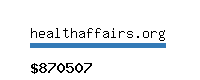 healthaffairs.org Website value calculator