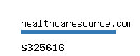 healthcaresource.com Website value calculator