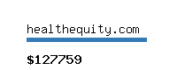 healthequity.com Website value calculator