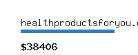 healthproductsforyou.com Website value calculator