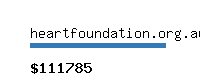 heartfoundation.org.au Website value calculator