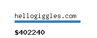 hellogiggles.com Website value calculator