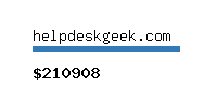 helpdeskgeek.com Website value calculator