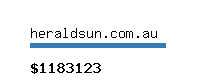 heraldsun.com.au Website value calculator