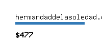 hermandaddelasoledad.org Website value calculator