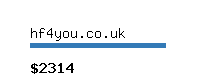 hf4you.co.uk Website value calculator