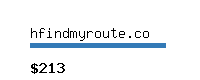 hfindmyroute.co Website value calculator