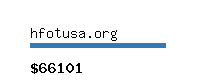 hfotusa.org Website value calculator