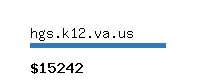 hgs.k12.va.us Website value calculator