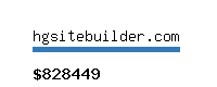 hgsitebuilder.com Website value calculator