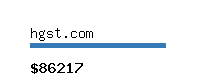 hgst.com Website value calculator