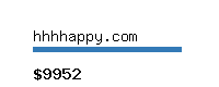 hhhhappy.com Website value calculator