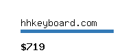 hhkeyboard.com Website value calculator