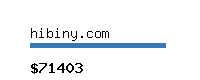 hibiny.com Website value calculator