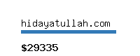 hidayatullah.com Website value calculator