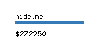 hide.me Website value calculator