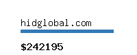hidglobal.com Website value calculator