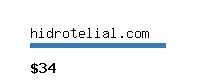 hidrotelial.com Website value calculator