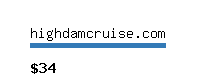 highdamcruise.com Website value calculator