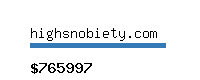 highsnobiety.com Website value calculator