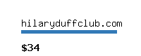 hilaryduffclub.com Website value calculator