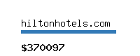 hiltonhotels.com Website value calculator