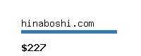 hinaboshi.com Website value calculator