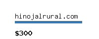 hinojalrural.com Website value calculator