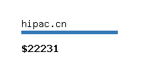 hipac.cn Website value calculator