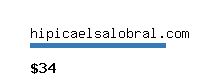 hipicaelsalobral.com Website value calculator