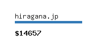 hiragana.jp Website value calculator