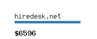 hiredesk.net Website value calculator