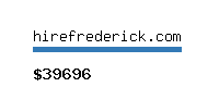 hirefrederick.com Website value calculator