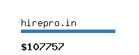 hirepro.in Website value calculator