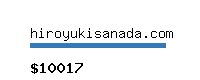 hiroyukisanada.com Website value calculator