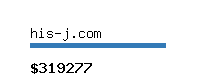 his-j.com Website value calculator