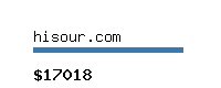 hisour.com Website value calculator