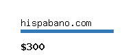 hispabano.com Website value calculator