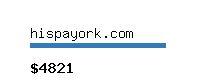 hispayork.com Website value calculator