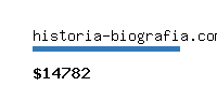 historia-biografia.com Website value calculator