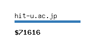 hit-u.ac.jp Website value calculator
