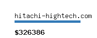 hitachi-hightech.com Website value calculator