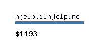 hjelptilhjelp.no Website value calculator