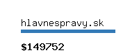 hlavnespravy.sk Website value calculator