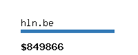 hln.be Website value calculator