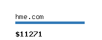 hme.com Website value calculator