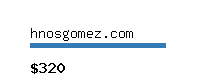 hnosgomez.com Website value calculator