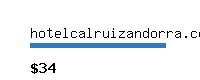 hotelcalruizandorra.com Website value calculator